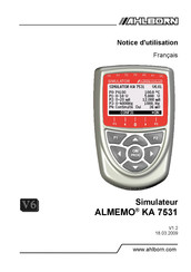 Ahlborn ALMEMO KA 7531 Notice D'utilisation