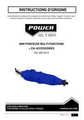 POWER ACTION MD-CG-A Instructions D'origine