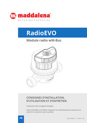 Maddalena RadioEVO Consignes D'installation, D'utilisation Et D'entretien