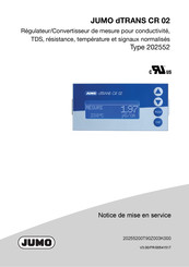 JUMO 202552 Notice De Mise En Service