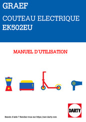 Graef EK 502 Instructions D'utilisation