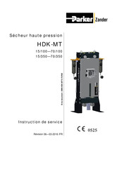 Parker Zander HDK-MT 15/100 Instructions De Service