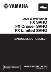 Yamaha WaveRunner FX SVHO 2020 Manuel De L'utilisateur