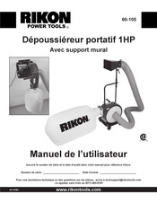 Rikon Power Tools 60-105 Manuel De L'utilisateur