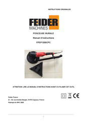 FEIDER Machines FPEP1200CPC Instructions Originales