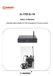 Rondson EJ-770T Notice D'utilisation