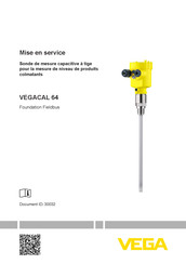 Vega VEGACAL 64 Mise En Service