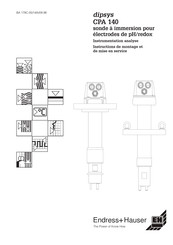 Endress+Hauser dipsys CPA 140 Instructions De Montage Et De Mise En Service