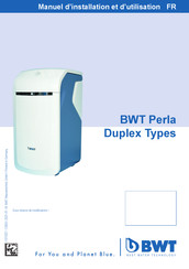 BWT Perla Duplex Manuel D'installation Et D'utilisation