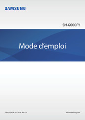 Samsung SM-G600FY Mode D'emploi