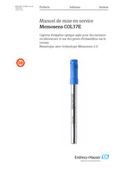 Endress+Hauser Memosens COL37E Manuel De Mise En Service