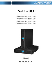 PowerWalker VFI 2000RT LCD Manuel