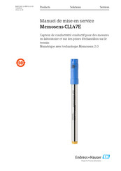 Endress+Hauser Memosens CLL47E Manuel De Mise En Service