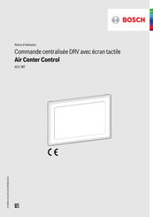 Bosch Air Center Control Notice D'utilisation