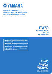 Yamaha PW50 2016 Manuel Du Propriétaire