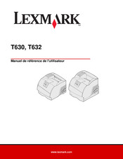 Lexmark T630 Manuel De Référence Utilisateur