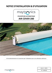 Maytronics AIR COVER 200 Notice D'installation/D'utilisation