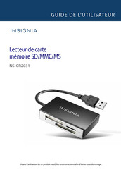 Insignia NS-CR2031 Guide De L'utilisateur
