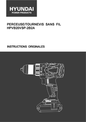 Hyundai HPVB20VSP-2B2A Instructions Originales