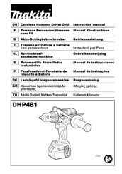 Makita DHP481Z Manuel D'instructions