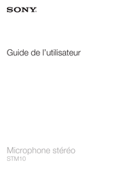 Sony STM10 Guide De L'utilisateur