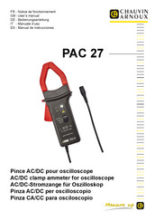 Chauvin Arnoux PAC 27 Notice De Fonctionnement