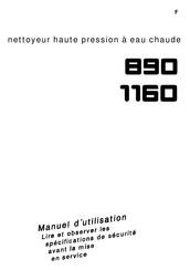 Kränzle therm 890 Manuel D'utilisation