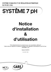 NEXT pool CARE SYSTEME 7 pH Notice D'installation/D'utilisation