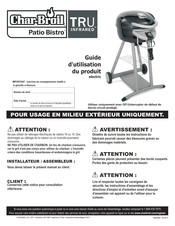 Char-Broil Patio Bistro TRU-INFRARED Guide D'utilisation