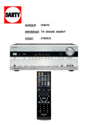 Onkyo TX-SR606 Manuel D'instructions