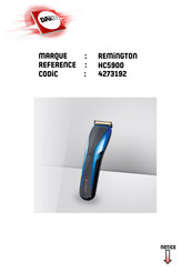 Remington PrecisionCut Hair Clipper HC5900 Mode D'emploi