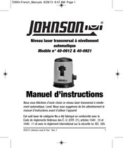 Johnson Level & Tool 40-0912 Manuel D'instructions
