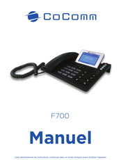 CoComm F700 Manuel