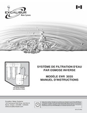 Excalibur Water Systems EWR 3035 Manuel D'instructions