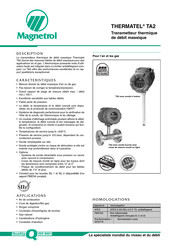 Magnetrol THERMATEL TA2 Guide Rapide