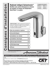 American Standard NextGen Selectronic 7755.2 Série Consignes D'installation