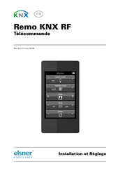 elsner elektronik Remo KNX RF Installation Et Réglage