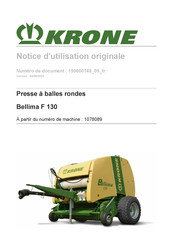 Krone 1078089 Notice D'utilisation Originale