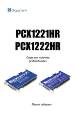 Digigram PCX1222HR Manuel Utilisateur