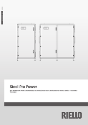 Riello Steel Pro Power Instructions Pour Le Responsable De L'installation, Pour L'installateur Et Pour Le Service D'assista