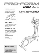 Pro-Form 320 ZLE Manuel De L'utilisateur