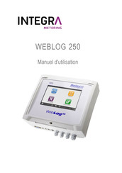 INTEGRA Metering WEBLOG 250 Manuel D'utilisation