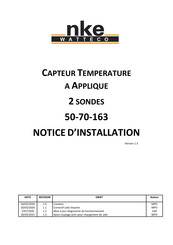 NKE WATTECO 50-70-163 Notice D'installation
