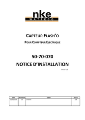 NKE WATTECO FLASH'O 50-70-070 Notice D'installation