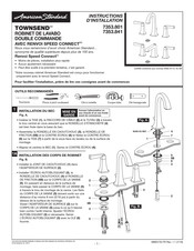 American Standard TOWNSEND 7353.841 Instructions D'installation