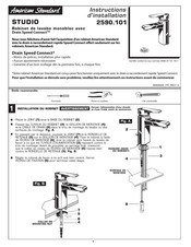 American Standard STUDIO 2590.101 Instructions D'installation