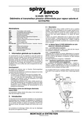 Spirax Sarco MVT10 Montage Et Entretien