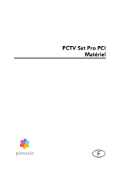 Pinnacle PCTV Sat Pro PCI Mode D'emploi