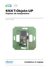 elsner elektronik KNX T-Objekt-UP Installation Et Réglage