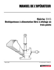 Wallenstein BXS Serie Manuel De L'opérateur